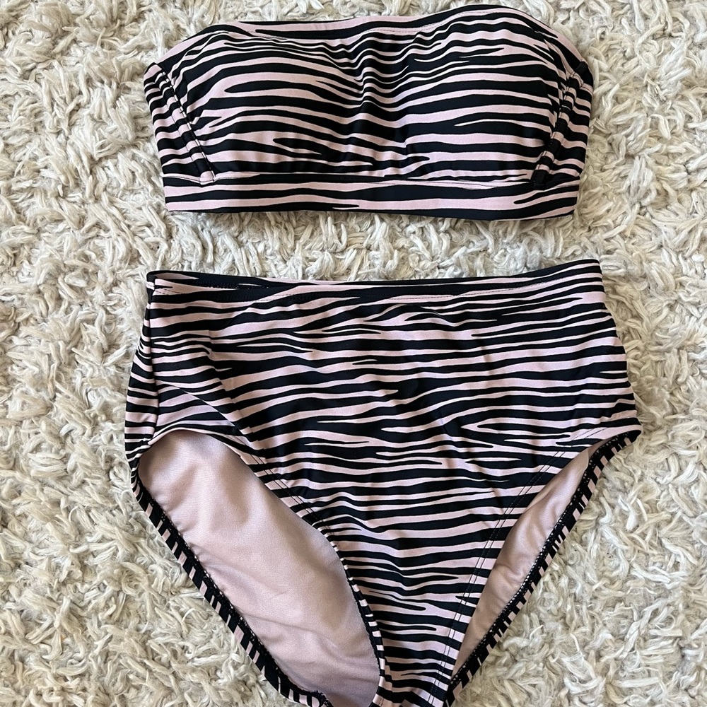 Kona Sol Animal Print Two Piece Swimsuit